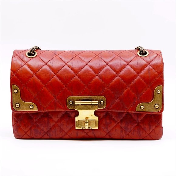 Chanel Paris-Shanghai Icons Reissue 2.55 Flap Bag Quilted Distressed Calfskin - Picture 1 of 16